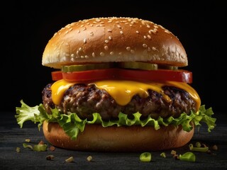 Delicious homemade hamburger