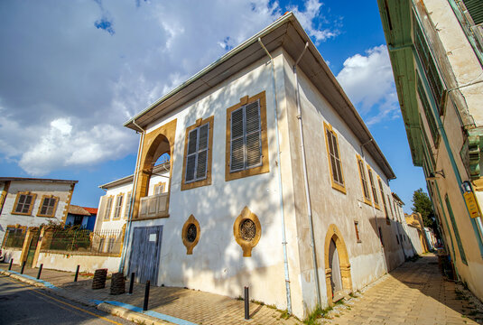 Historical street view in the Lefkosa Cyprus