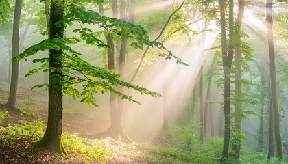 bamboo forest in the morning