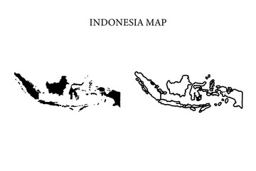 Fototapeta premium Indonesia region map