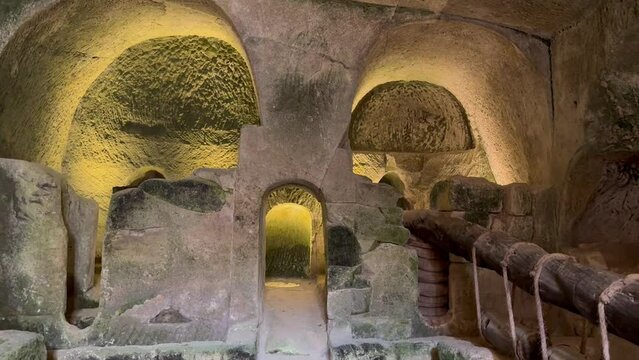 Beit Guvrin National Park, Israel - 4 May 2024  &ndash; The Oil Press Cave 