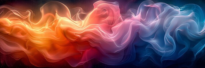 Obraz premium vintage abstract patterns, faded jewel tones and delicate swirls intertwine in this nostalgic color palettes abstract background, emanating charm and elegance