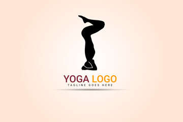 Yoga logo design vector template. Meditation logo for Healthy lifestyle