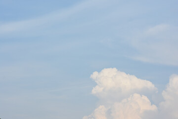 Blue sky with white clouds