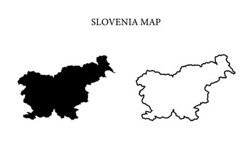 Fototapeta premium Slovenia region map