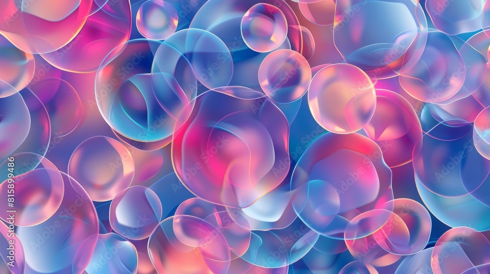 Poster an abstract modern background with a circle pattern in color and transparency