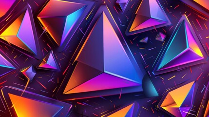 A geometric background with triangles. A design element.