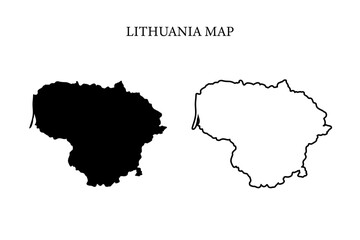 Lithuania region map