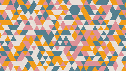 Seamless geometric pattern. Abstract triangular background. Abstract geometry triangle colorful  background. Vector