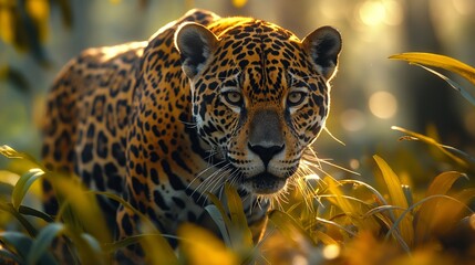 Obraz premium Leopard Mouth With Black Background created by ai