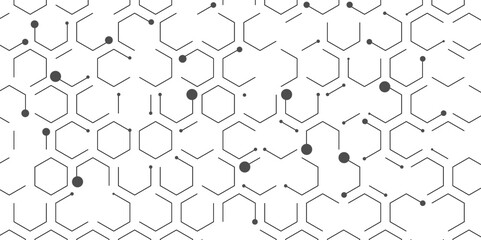 Creative and decorative modern technological hexagon pattern background. Hexagonal abstract background vector illustration. 