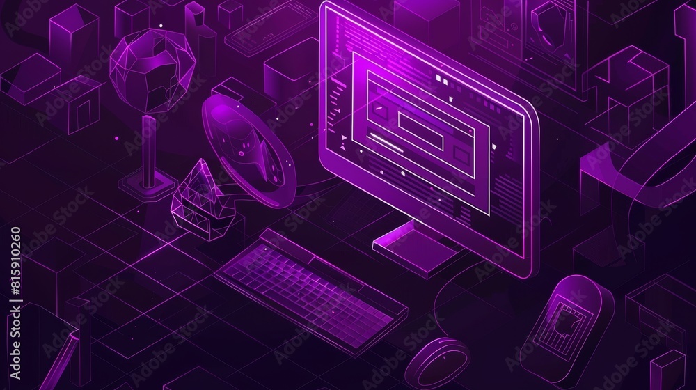 Aufkleber search engine optimization, analysis service 3d modern illustration, banner line art for web banners