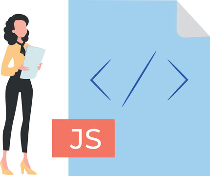 The girl has a JS file.