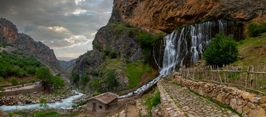The Kapuzbasi Waterfalls in Aladaglar National Park 156 km (97 miles) south of Urgup and east of...