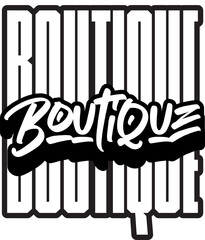 Boutique Typography Design for Streetwear Brand
