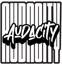 Audacity Typography Design for Streetwear Brand