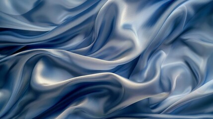 Obraz premium Soft, flowing fabric in artistic waves, symbolizing elegance and fluidity
