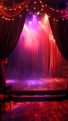 a drag show stage