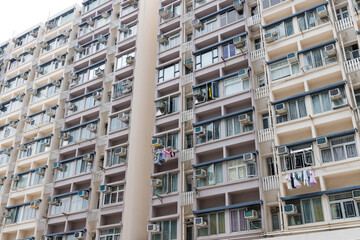 Hong Kong residential building facade