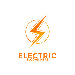 Fast Electric Logo Vector, Creative Speed Thunderbolt Energy Power Logo vector