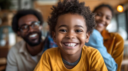 Confident Foster Parents Leading Workshop on Fostering Resilience in Diverse Families   Resilience Concept and Inclusion in Children   Photo Realistic Scene