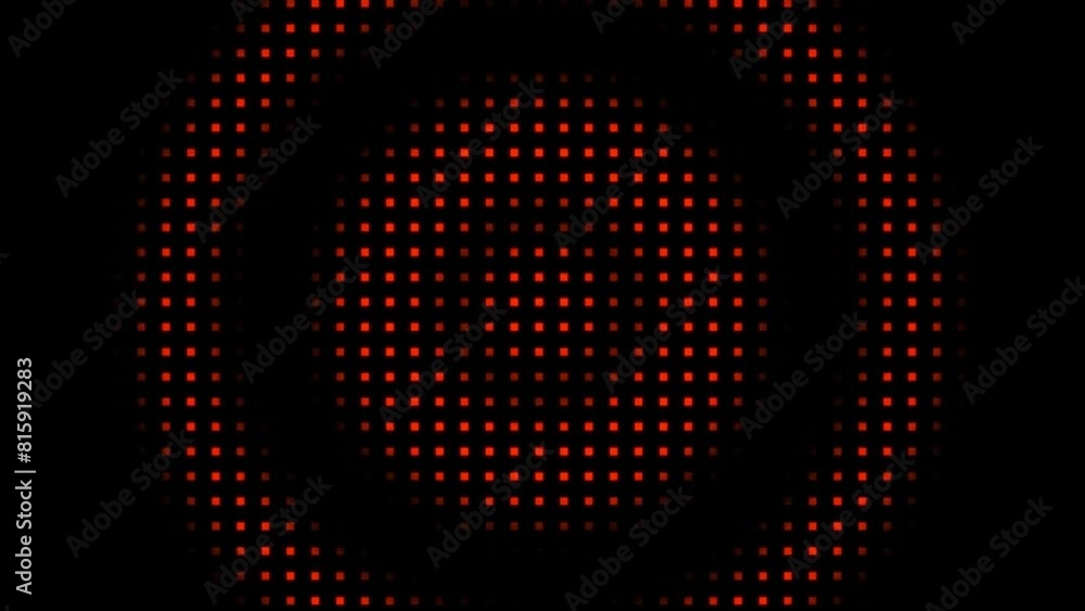 Poster 4k dynamic circular seamless looping animation. moving circles with little rhombus dots on transpare