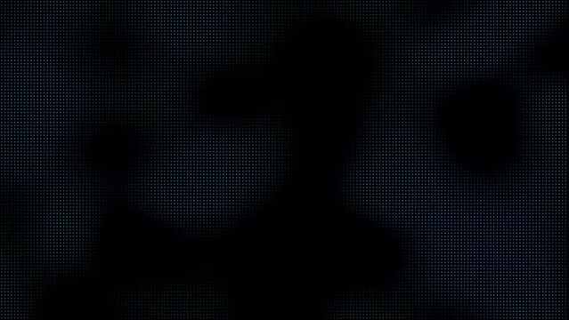 Animated abstract technology dark background. glowing random dots and grid. data, hi-tech concept. virtual space
