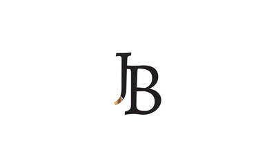 JB, BJ , J , B , Abstract Letters Logo Monogram	