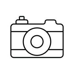 camera icon with white background vector stock illustration