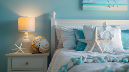 Vacation Rental Condo with Beach Themed Decor : Generative AI