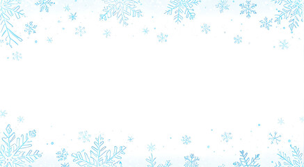 Simple White Winter snowflakes wallpaper style background design
