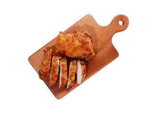 Grilled Chicken Breast Marinated in Pepper food on a white background