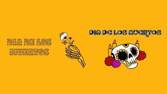 Dia De Los Muertos Celebration Title