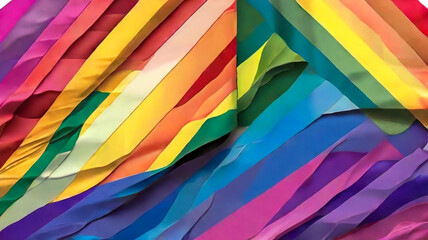 collection of LGBT community different pride flags: lesbian, gay, transgender, bisexual,GENERATIVE ai