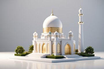 Obraz premium 3d rendering of mosque