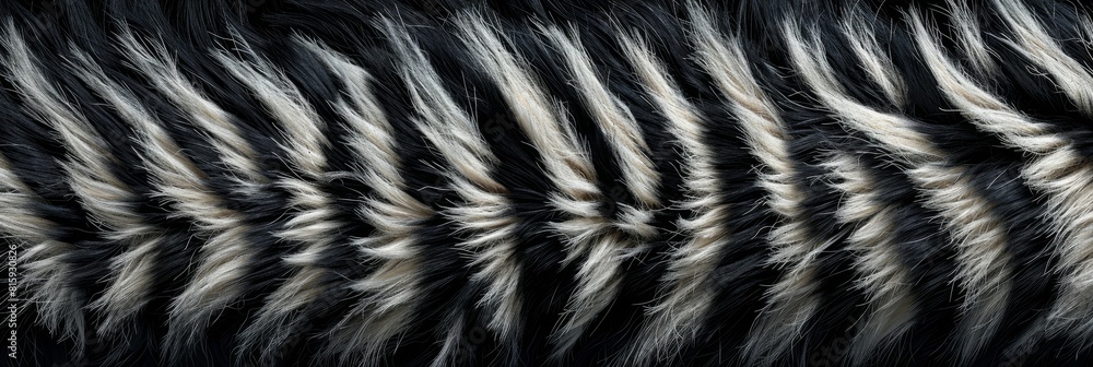 Poster animal print inspiration, elegant zebra-print fur pattern with intricate details, perfect for adding