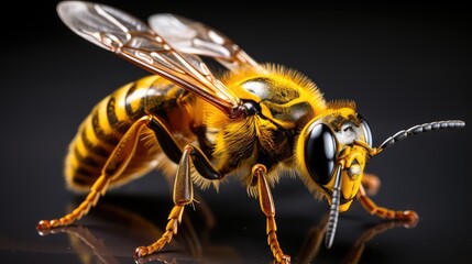 colorful bee UHD Wallpapar