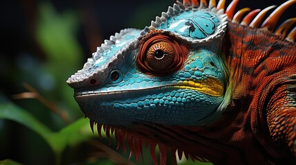 Colorful chameleon UHD Wallpapar