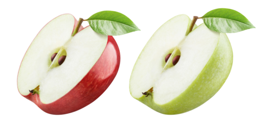 Delicious apples, cut out