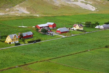 Summer agriculture land in Sunnmore, Norway