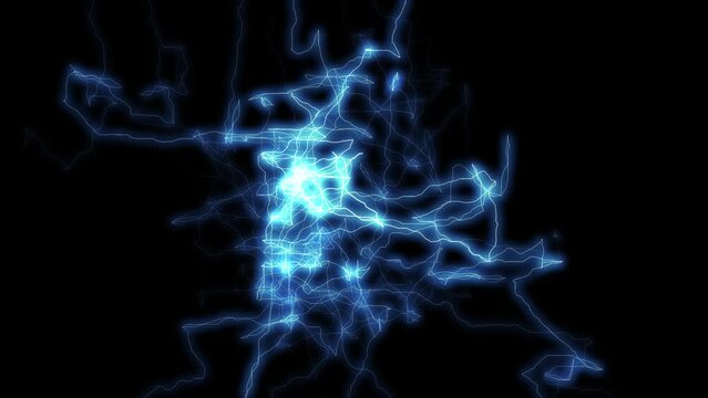 energetic electricity lightning effects animation 