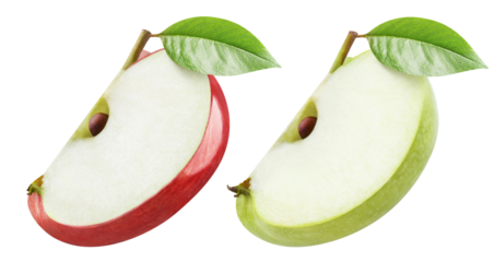 Delicious apples, cut out