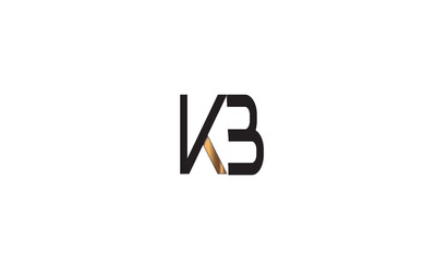 KB, BK , K , B, Abstract Letters Logo Monogram