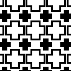 Obraz premium Geometric Shape Pattern Monochrome