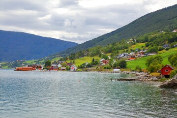 Norway Lustrafjorden fiord landscape
