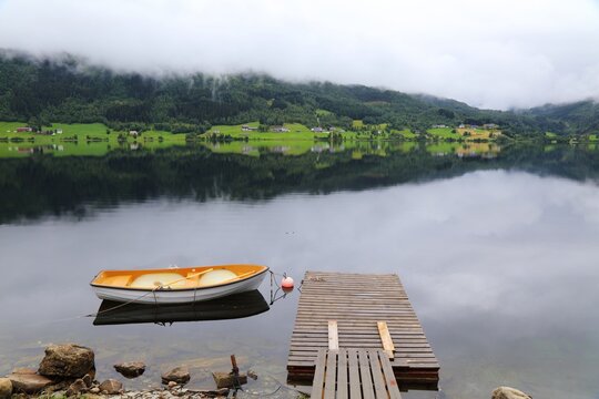 Oppheim lake (Oppheimsvatnet) in Norway
