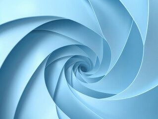 A dynamic abstract swirl in blue, creating a spiral pattern with smooth, fluid curves.