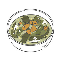 소고기 미역국 일러스트