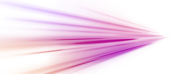 PNG. Red blue motion police line, blurred car light motion effect, city road background with long exposure night lights with dynamic flashlight red and blue colors on black.	