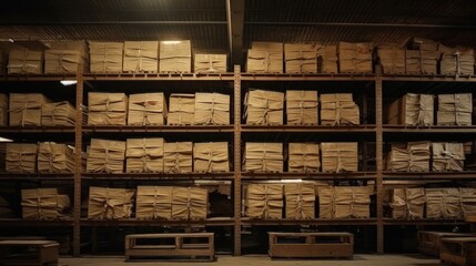 The archival warehouse is a sanctuary for the written word, protecting our cultural heritage.